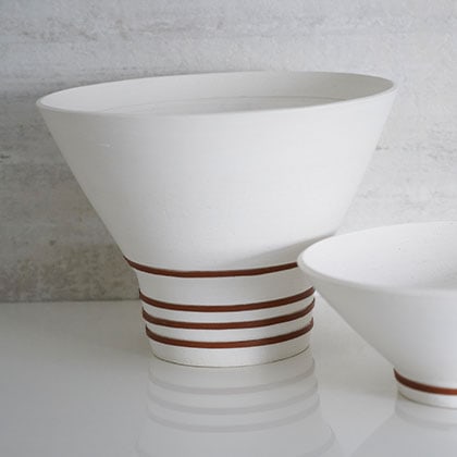 Ceramic Bowls w/ Leather 243