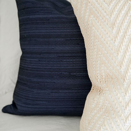 Blue and White Pillow 267